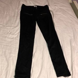 Black Jeggings ,with zipper decoration